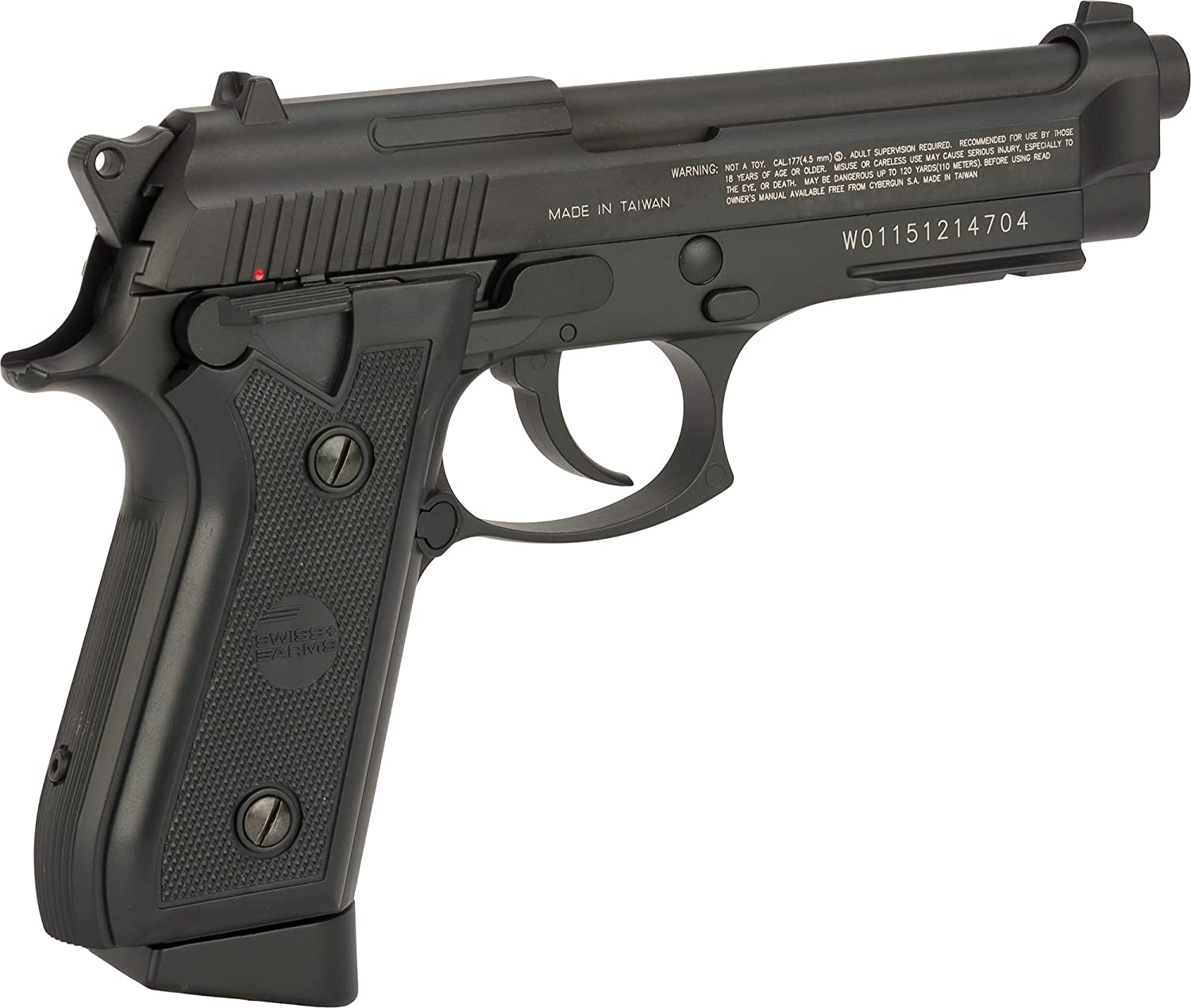 Swiss Arms PT92 CO2 Powered Blowback 4.5mm Air Pistol Full Metal 28879