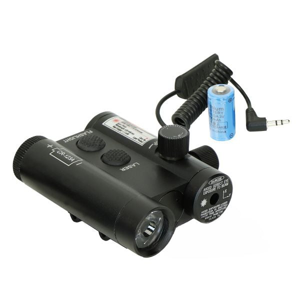 MILITARY GRADE DUAL 2 in 1 LASER AND FLASHLIGHT COMBO RAIL UNIT &#8211; JG12