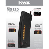 KWA MS120c Adjustable ERG/AEG2.5/AEG3 Mid-Cap Magazines &#8211; 3 Pack -197-04301