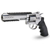 KL HERC 6 INCH TITAN AIR REVOLVER CO2 DUAL AMMO AIR PISTOL SILVER - L45-19081SX