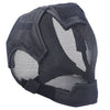 AIRSOFT FENCING SAFETY MESH MASK FULL FACE AND EARS PROTECTION BLACK