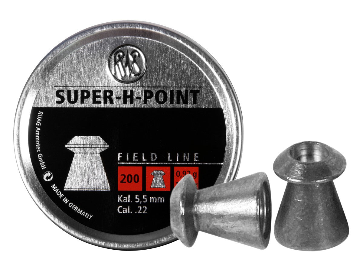 RWS SUP H POINT .22 200 CT AIR GUN AMMO 2317404