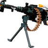 Battery Powered Toy Gun with Flash, Sound, Vibration and Accessories DF-9218B
