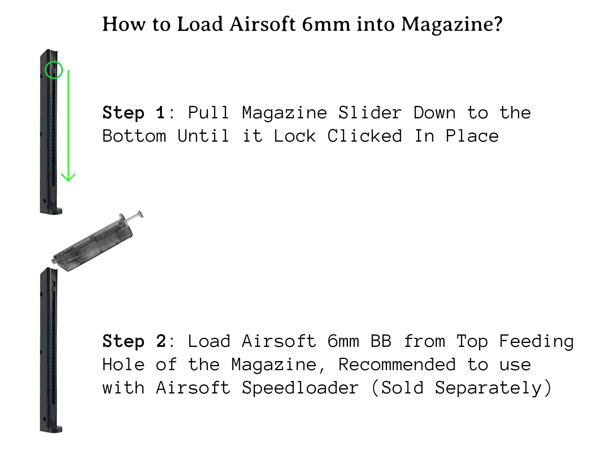hg-12 Series gas Series Magazine how to load