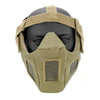 Airsoft Lower Face Mask TAN MA-83-T