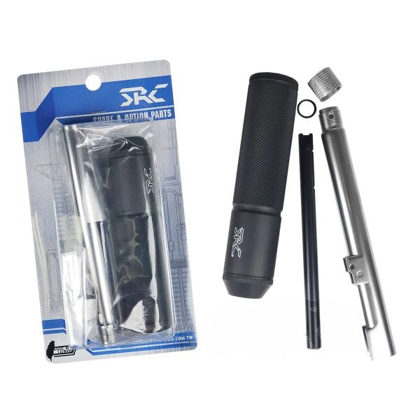 SR92 Outer and Inner Barrel with Silencer in Silver P-114S